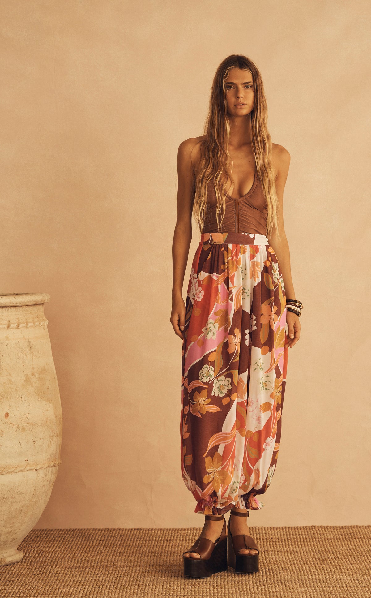 The look: LUCCA Silk Blousson Pant