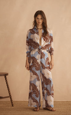 VALEN Silk Long Sleeve Shirt