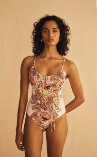 BEL FIORE TRELLIS Gathered One Piece