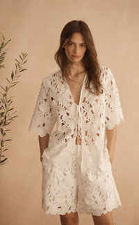 BIANCA ORNATO Appliqué Midi Short