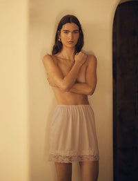 BISCOTTO Lace Trim Half Slip