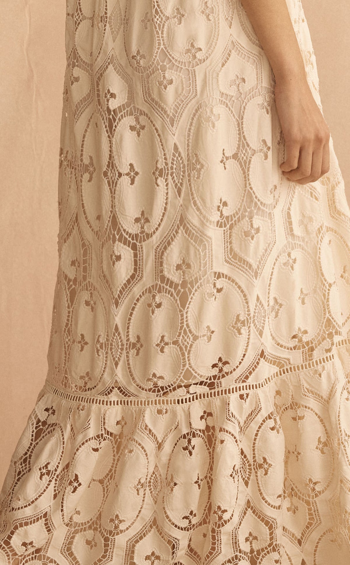 Detail of RELIQUIA Tie Frill Slip Dress