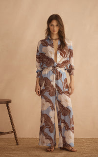 VALEN Silk Long Sleeve Shirt